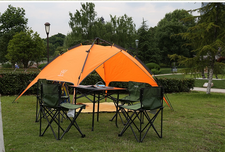 Cheap Goat Tents Ultralight Portable Waterproof Breathable Damp proof 3 4 Person Quick Automatic Opening Double Layer Outdoor Camping Tent 3Color Tents 